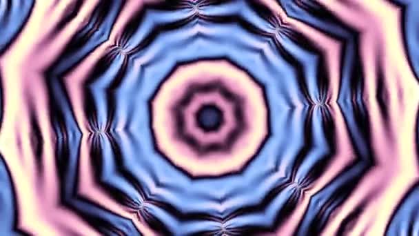 回転する抽象的な魔法円 難解な宇宙曼荼羅 ループ映像 — ストック動画