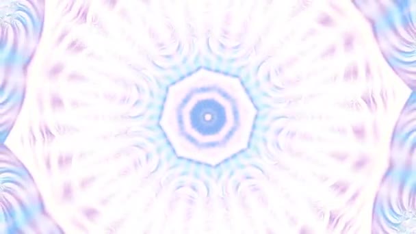 Cercle Magique Abstrait Tournant Mandala Cosmique Ésotérique Images Boucle — Video