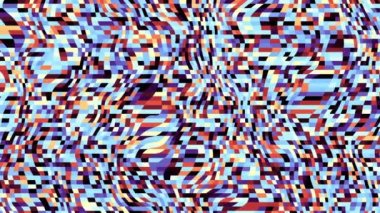 Rastgele dalgalı dokuyu hareket ettiriyorum. Psychedelic animasyonlu arka plan. Döngü görüntüleri.