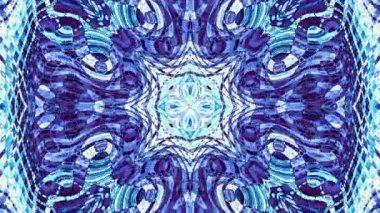 Simetrik mozaik kiremit dönüşüm süs. Mozaik simetrik desen. Art Nouveau tarzında soyut görüntüler. Döngü görüntüleri.