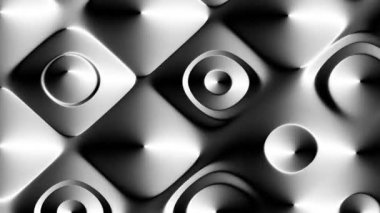 Soyut fütüristik geometrik ve hareketli video klip dönüşüm. Döngü görüntüleri.