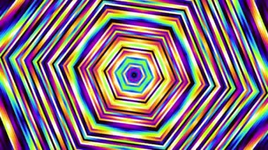 Soyut fütüristik geometrik ve hareketli video klip dönüşüm. Döngü görüntüleri.