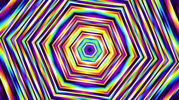 Абстрактная Футуристическая Геометрическая Трансформирующая Движущийся Видеоклип Циклические Кадры — стоковое видео