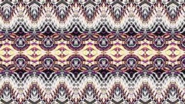 Simetrik mozaik kiremit dönüşüm süs. Mozaik simetrik desen. Art Nouveau tarzında soyut görüntüler. Döngü görüntüleri.