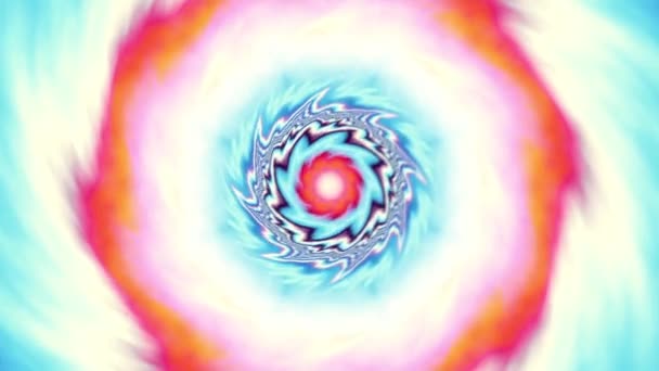 Sich Drehende Abstrakte Magische Kreise Esoterisches Kosmisches Mandala Loop Material — Stockvideo