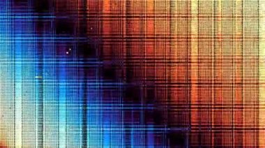 Soyut fütüristik geometrik ve hareketli video klip dönüşüm. Döngü görüntüleri.