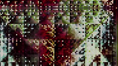 Soyut fütüristik geometrik ve hareketli video klip dönüşüm. Döngü görüntüleri.