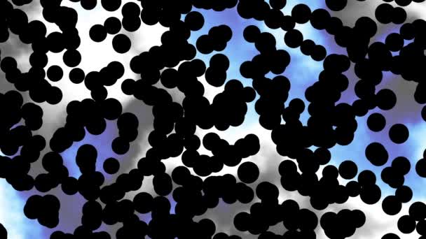 Preto polka dot fundo — Vídeo de Stock