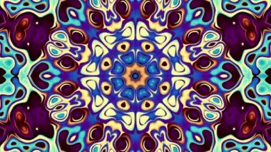 İplik soyut Sihir Birliği. Ezoterik kozmik mandala. Döngü görüntüleri.