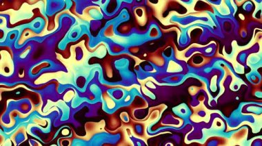 Rastgele dalgalı dokuyu hareket ettiriyorum. Psychedelic animasyonlu arka plan. Döngü görüntüleri.
