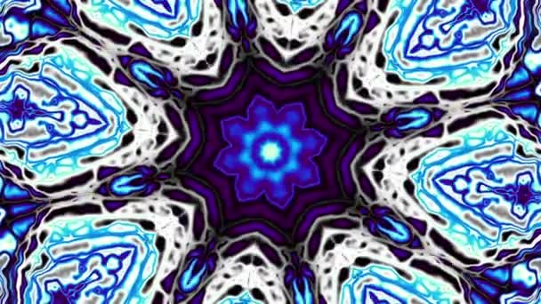 Girando Círculo Mágico Abstracto Mandala Cósmico Esotérico Imágenes Bucle — Vídeos de Stock