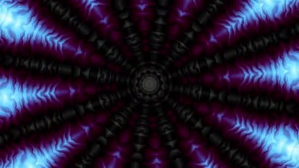 Snurrande Abstrakt Magiska Cirkel Esoteriska Kosmiska Mandala Loop Footage — Stockvideo