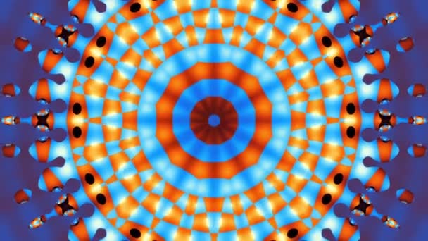 Girando Círculo Mágico Abstracto Mandala Cósmico Esotérico Imágenes Bucle — Vídeo de stock