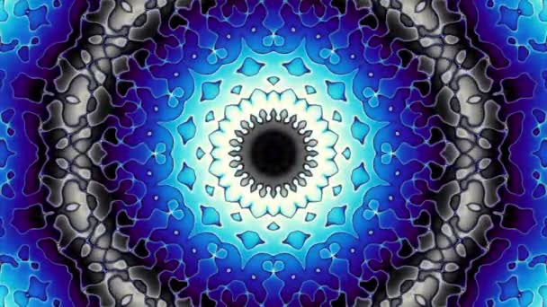 Sich Drehende Abstrakte Magische Kreise Esoterisches Kosmisches Mandala Loop Material — Stockvideo
