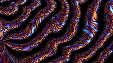 Rastgele dalgalı dokuyu hareket ettiriyorum. Psychedelic animasyonlu arka plan. Döngü görüntüleri.