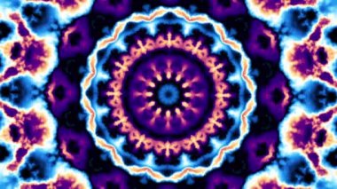 İplik soyut Sihir Birliği. Ezoterik kozmik mandala. Döngü görüntüleri.