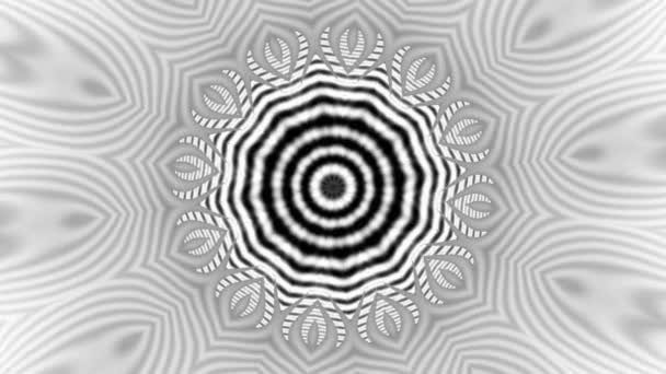 Girando Círculo Mágico Abstracto Mandala Cósmico Esotérico Imágenes Bucle — Vídeos de Stock