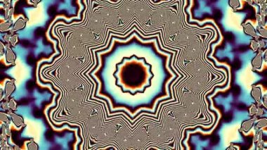 İplik soyut Sihir Birliği. Ezoterik kozmik mandala. Döngü görüntüleri.