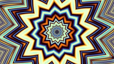 İplik soyut Sihir Birliği. Ezoterik kozmik mandala. Döngü görüntüleri.