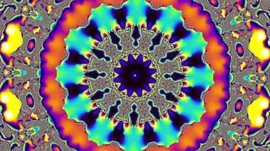 İplik soyut Sihir Birliği. Ezoterik kozmik mandala. Döngü görüntüleri.
