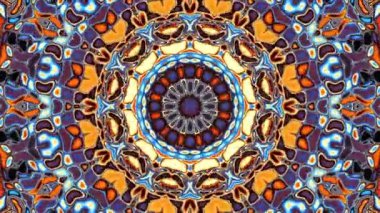 İplik soyut Sihir Birliği. Ezoterik kozmik mandala. Döngü görüntüleri.