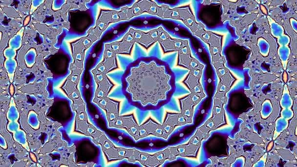 Girando Círculo Mágico Abstracto Mandala Cósmico Esotérico Imágenes Bucle — Vídeo de stock