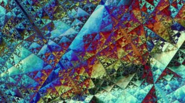 Soyut fütüristik geometrik ve hareketli video klip dönüşüm. Döngü görüntüleri.