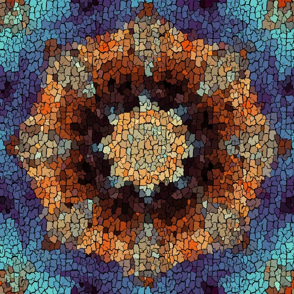 Naadloze grunge abstract vierkant patroon. Scheuren in de verfgrunge. — Stockvector