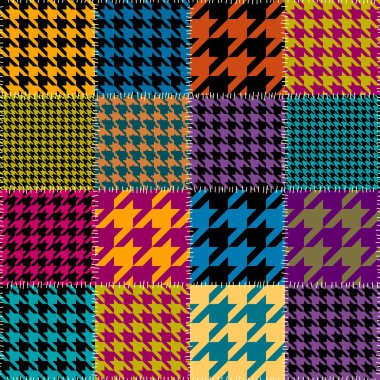 Yamalı tekstil deseni. Kusursuz yorgan dizayn arkaplanı.