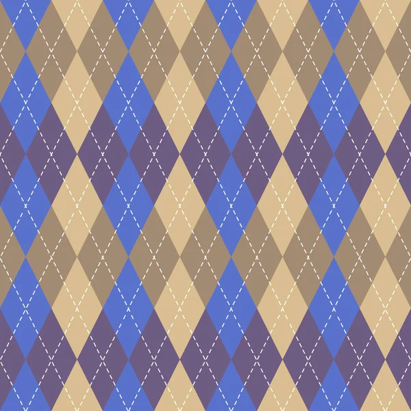 Argyle sin costura vector patrón de fondo . — Vector de stock