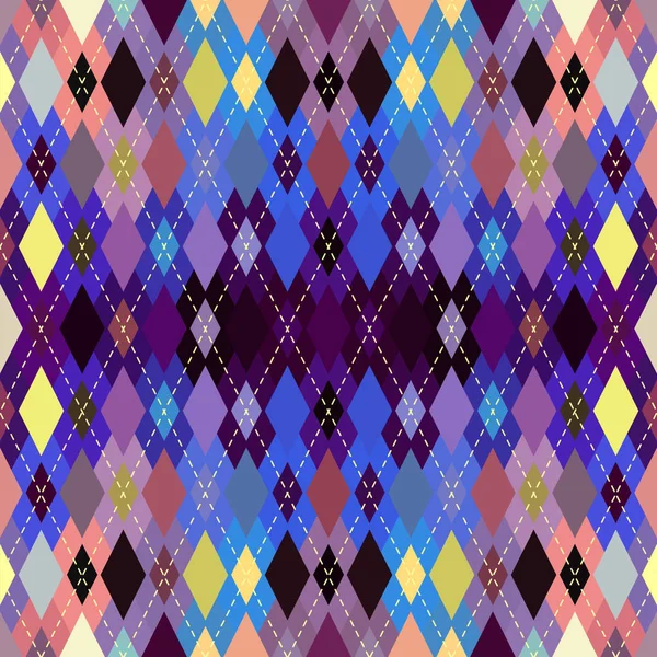 Argyle sin costura vector patrón de fondo . — Vector de stock