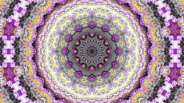 Mandala décoré fond de boucle — Video
