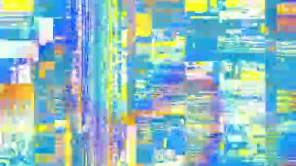 Looping video interference footage. Imitation of a Datamoshing video. — Stock Video