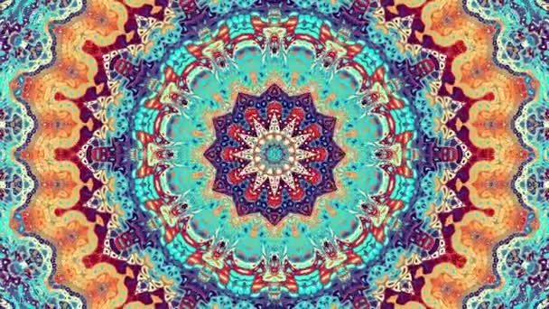 Versierde mandala lus achtergrond — Stockvideo