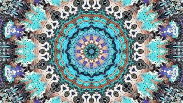 Ornate Mandala-Schleife Hintergrund — Stockvideo