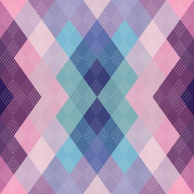 Argyle kusursuz vektör şablonu. Eşkenar dörtgen deseni.