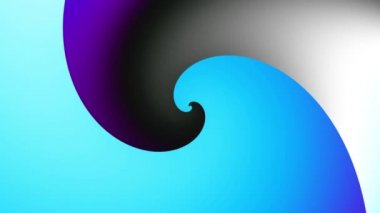 Sonsuz spiral. Kusursuz döngü görüntüsü.