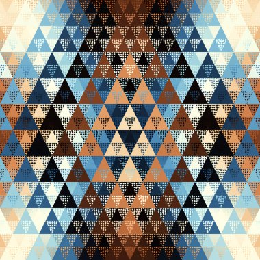 Bir üçgenin kusursuz vektör deseni arkaplanı.