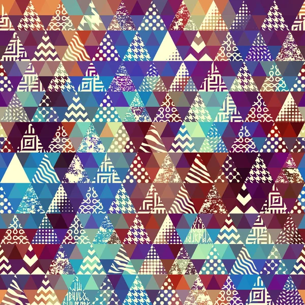 Fond de motif vectoriel sans couture d'un triangle. — Image vectorielle