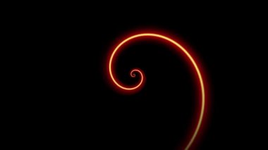 Sonsuz spiral. Kusursuz döngü görüntüsü.
