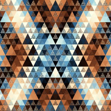 Bir üçgenin kusursuz vektör deseni arkaplanı.