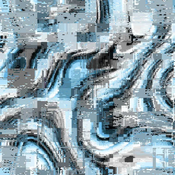 Imagem vetorial com imitação de grunge datamoshing textura. — Vetor de Stock