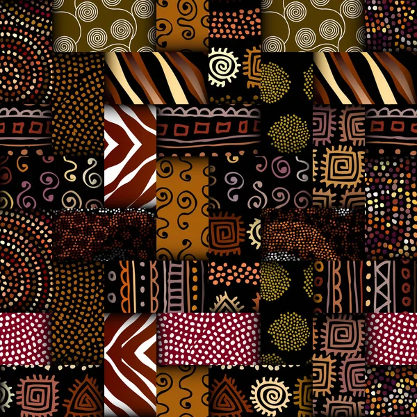 Patrón tribal étnico vectorial. Imagen de arte sin costura. — Vector de stock