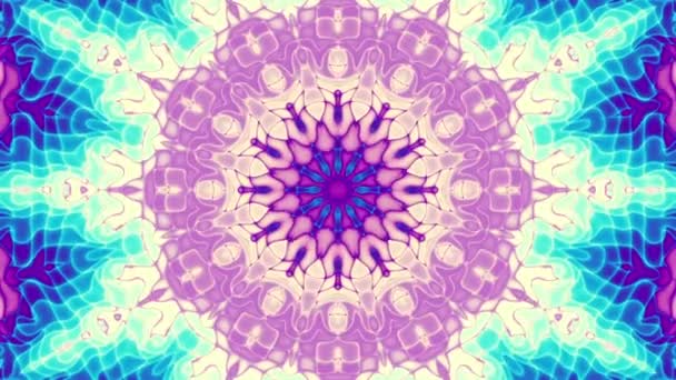 Draaiende mandala lus achtergrond — Stockvideo