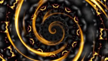 Sonsuz spiral. Kusursuz döngü görüntüsü.