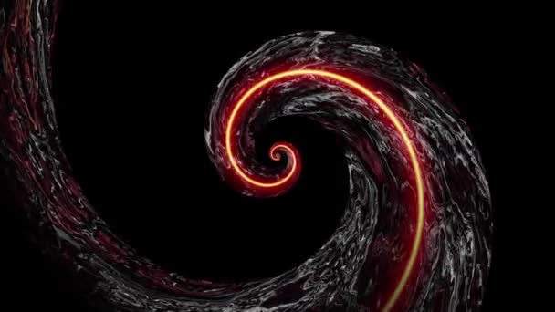 Berakhir spiral. Rekaman loop mulus. — Stok Video