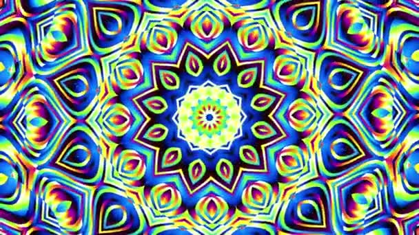 Draaiende mandala lus achtergrond — Stockvideo