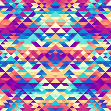 Bir üçgenin kusursuz vektör deseni arkaplanı.