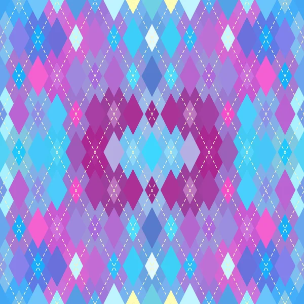 Argyle sin costura vector patrón de fondo. El patrón de los rombos. — Vector de stock