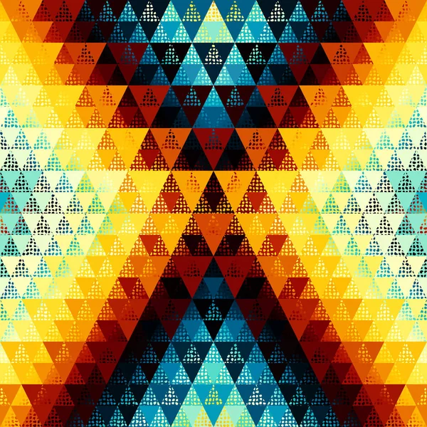 Nahtloser Vektormuster-Hintergrund eines Dreiecks. — Stockvektor